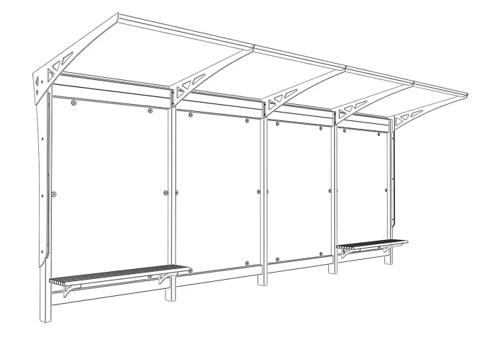 Firenze jednostranná autobusová zastávka