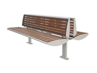 Centrál lavica obojstranná s operadlom