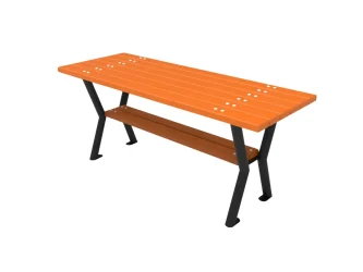 Exteriérový stôl k 3 miestnej lavici