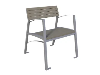 Valencia 1 miestna lavica s podrúčkami a operadlom