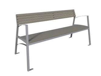 Valencia 3 miestna lavica s podrúčkami a operadlom