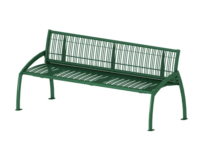 Madrid 3 miestna mrežovaná lavica s operadlom