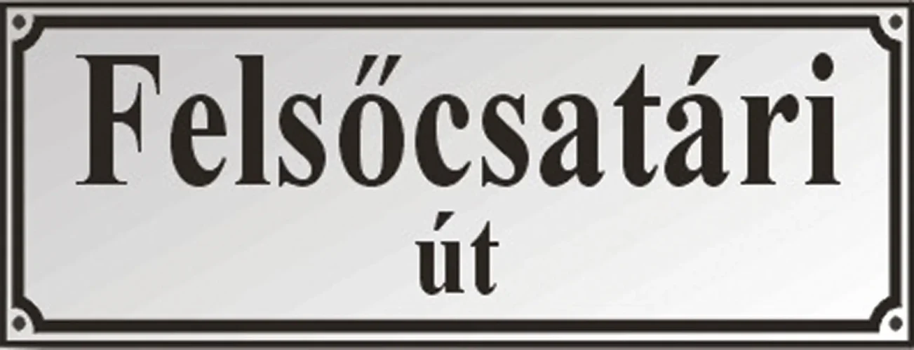 Smaltovaná tabuľa s názvom ulice