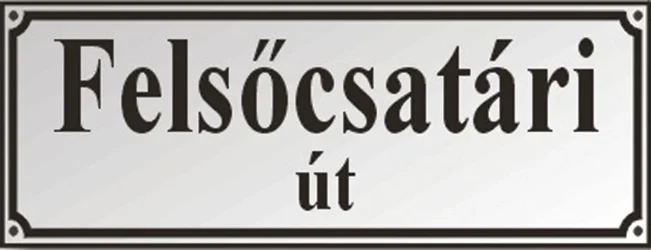 Smaltovaná tabuľa s názvom ulice