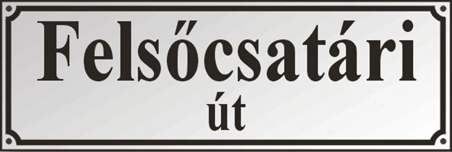 Smaltovaná tabuľa s názvom ulice