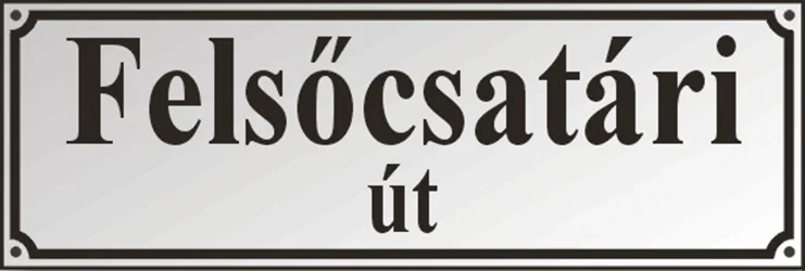 Smaltovaná tabuľa s názvom ulice