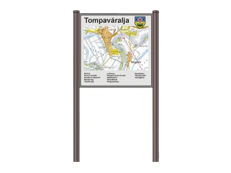 Informačná tabuľa s mapou