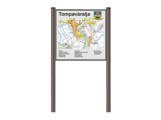 Informačná tabuľa s mapou