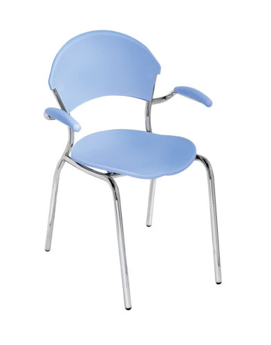 Plastová stolička, s podrúčkami