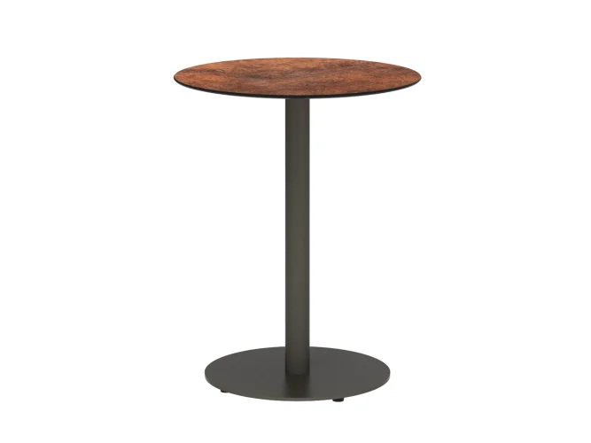 60 cm priemer, 76 cm výška, kompaktná doska