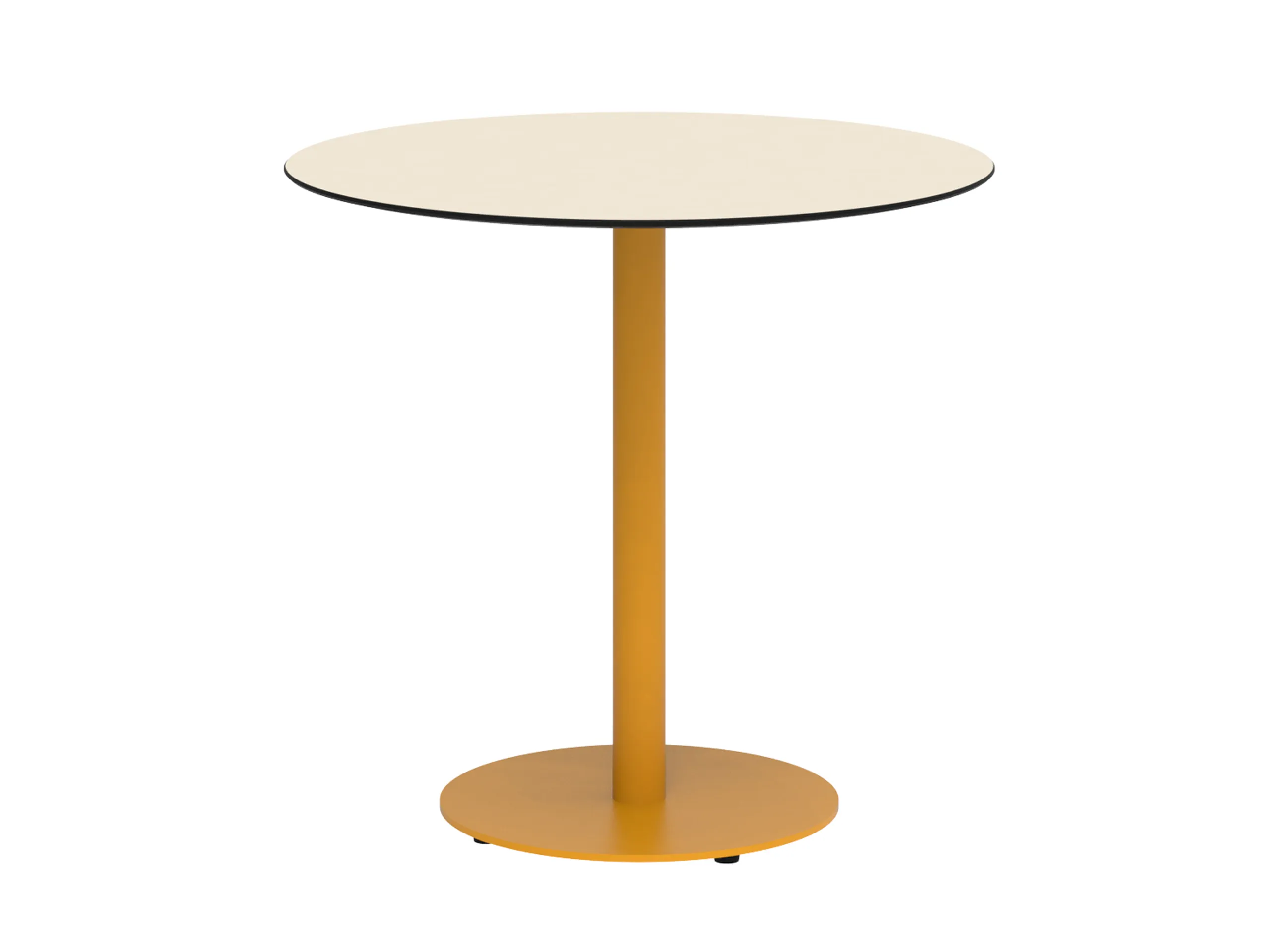 80 cm priemer, 76 cm výška, kompaktná doska