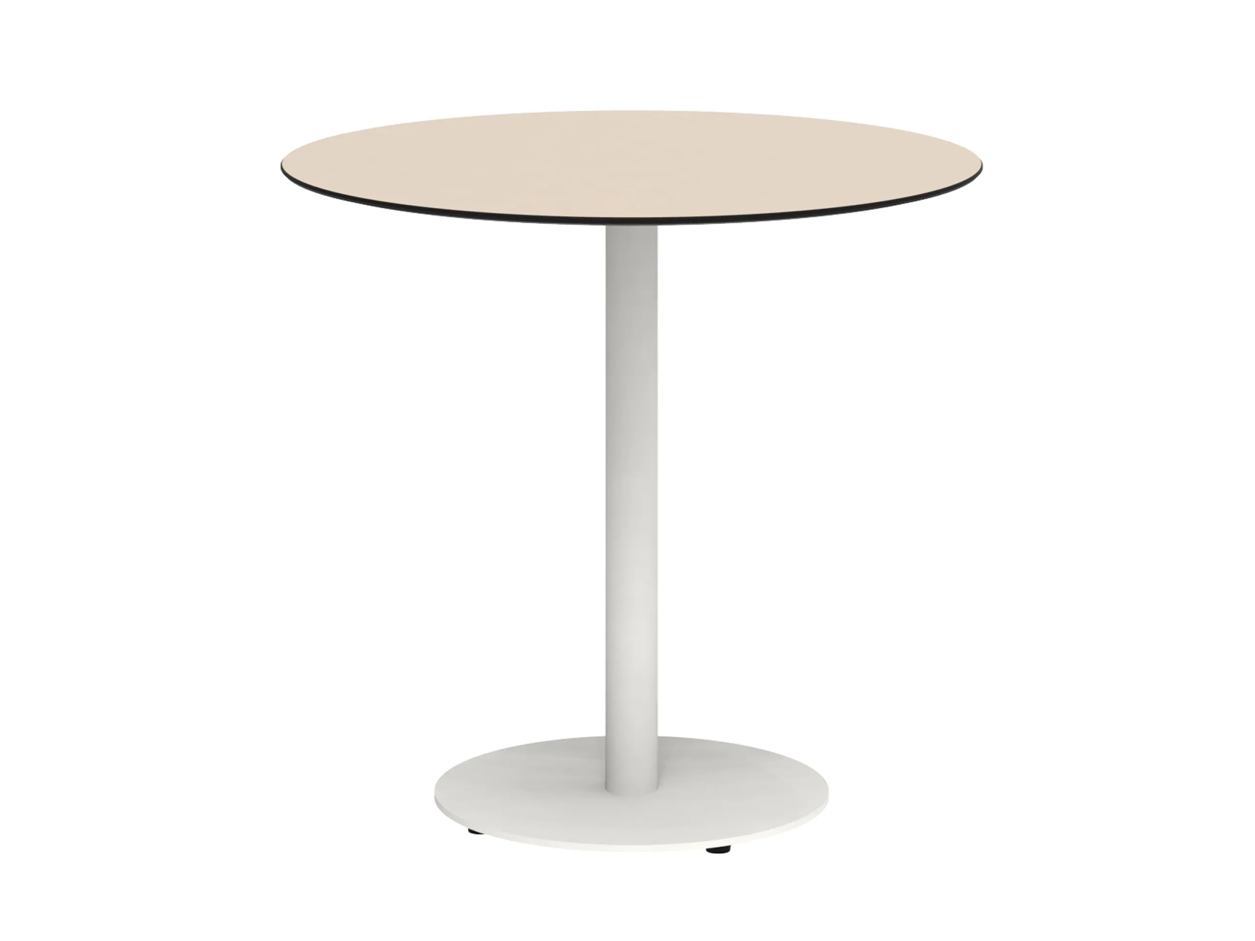 80 cm priemer, 76 cm výška, kompaktná doska