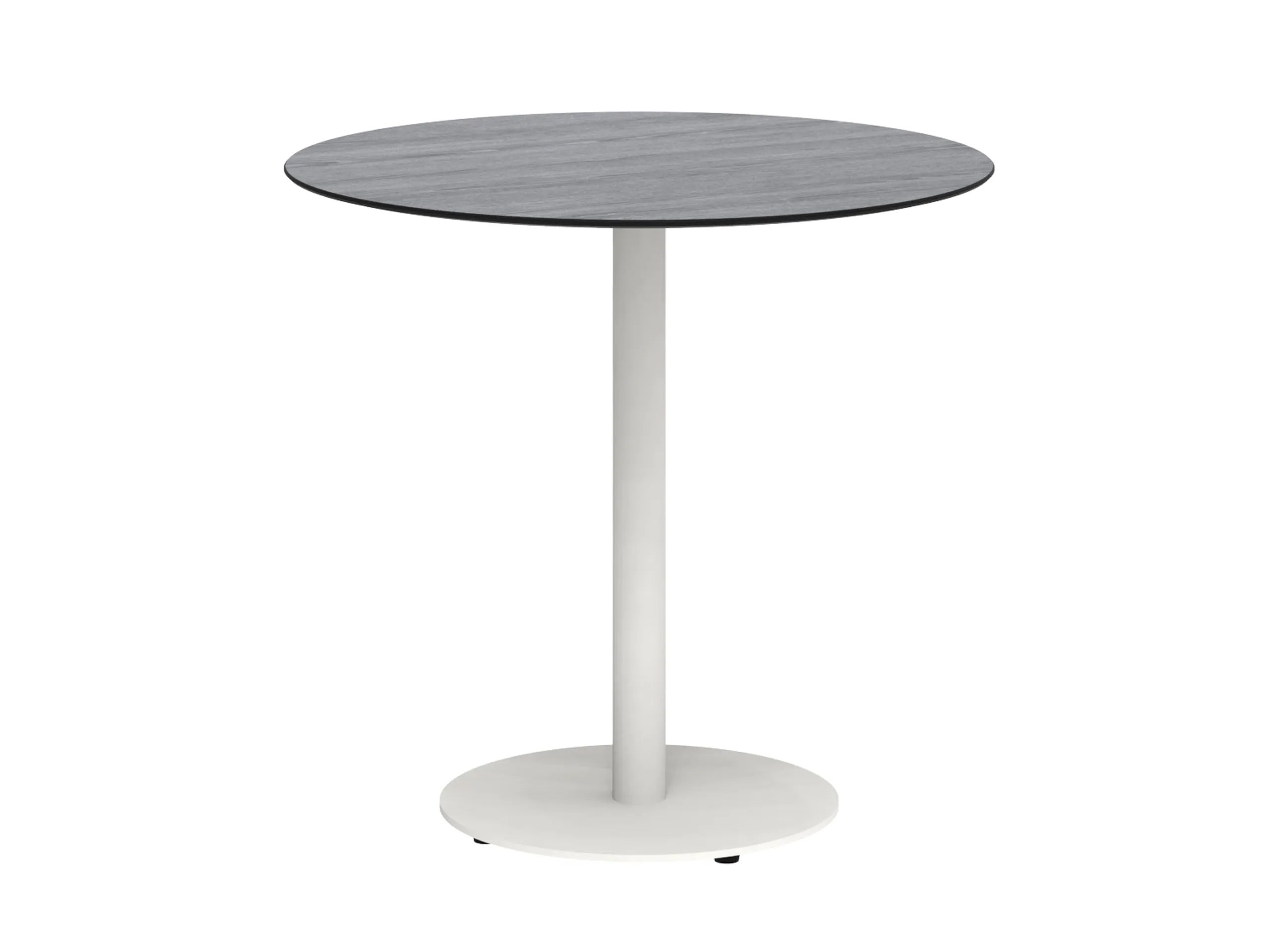 80 cm priemer, 76 cm výška, kompaktná doska