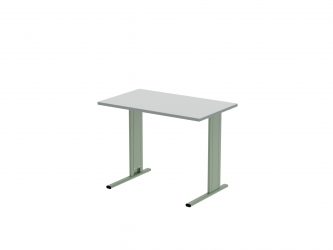 Písací stôl, 1000×600 mm, kovové nohy