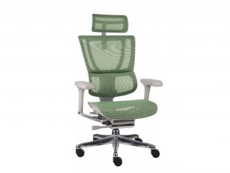 zelená manažérska otočná stolička