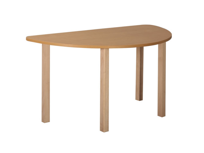 Rozprávkový stôl polkruh, drevená konštrukcia