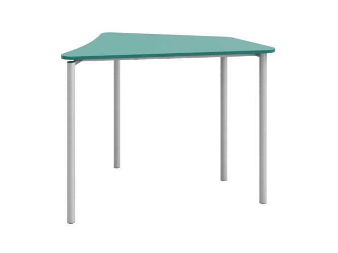 Kaleido stôl, laminátová zaoblená doska stola, 1-miestny