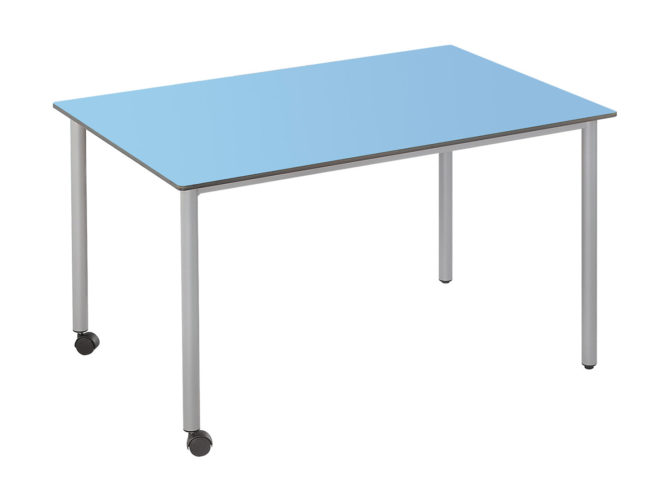 120x73 cm obdĺžnikový stôl, kolieska