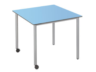 73x73 cm štvorcový stôl, kolieska