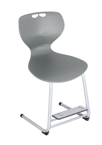Flex stolička, nastaviteľná podnožka, plastový sedák