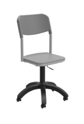 Učiteľská stolička s piestovým mechanizmom, polypropilén