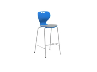 75 cm výška sedu, čalúnený sedák