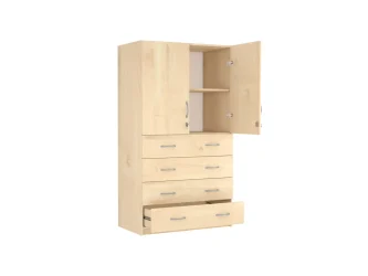 dole 4 zásuvky, horná časť 2-dverová
