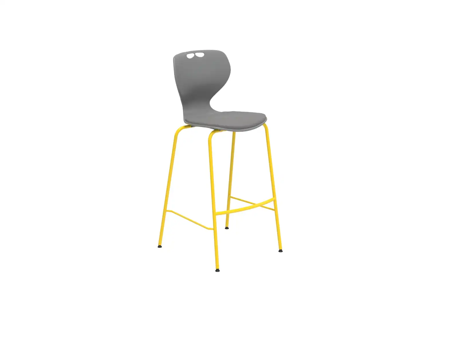 75 cm výška sedu, čalúnený sedák
