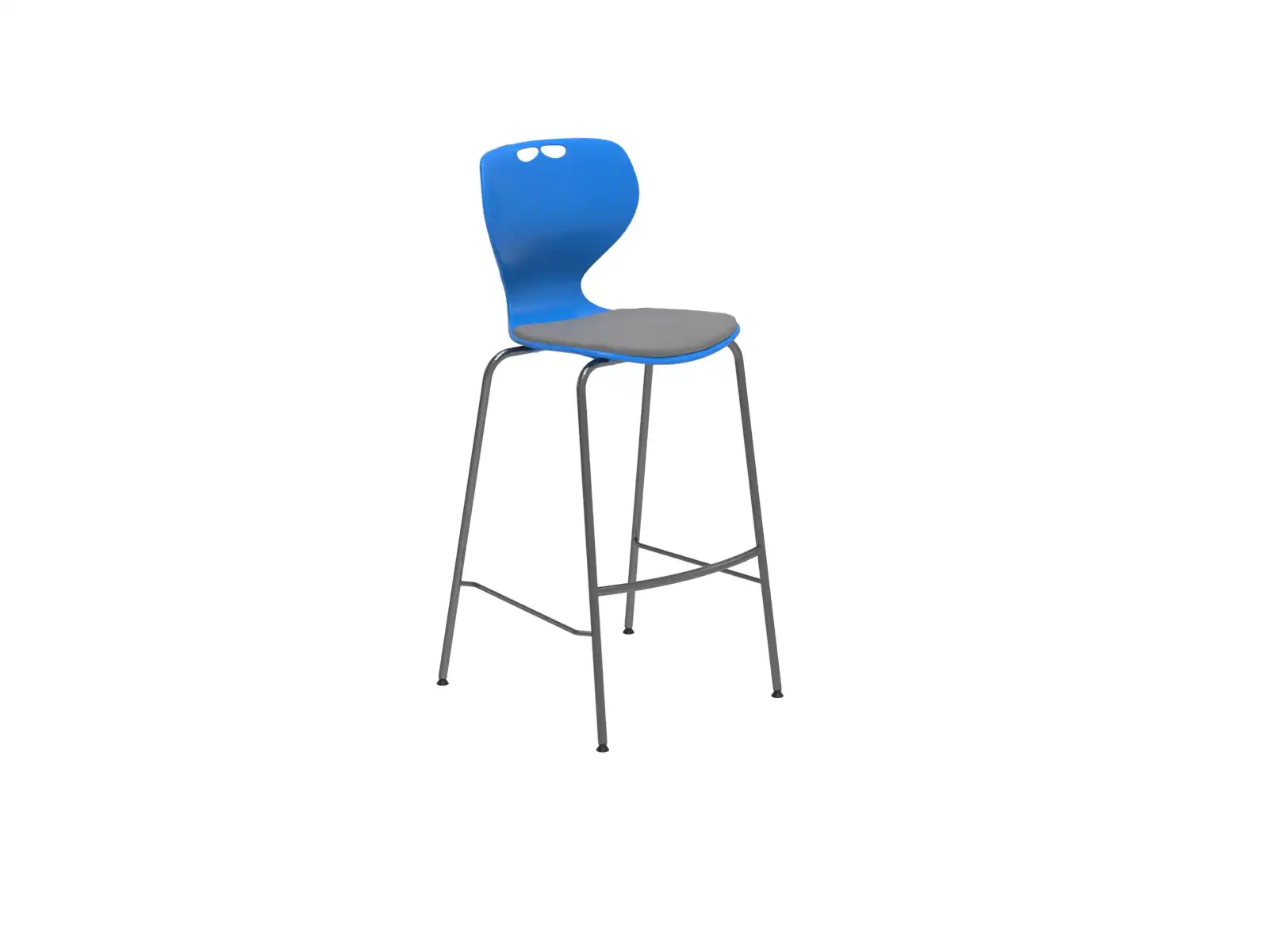75 cm výška sedu, čalúnený sedák